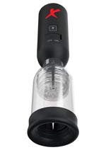 Pipedream Extreme Elite Silicone Tip Teazer Power Pump Masturbator - Black/Clear