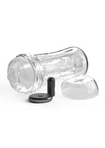Pdx Extreme Wet Pussies Super Luscious Lips Control Freak Self Lubricating Vibrating Stroker with Remote - Pussy