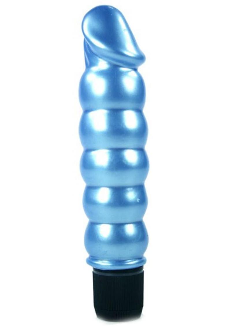 Pearl Shine Vibrator - Blue - 5.5in