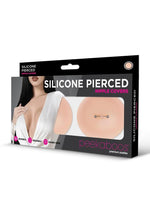Peekaboo Silicone Pierced Nipple Covers - Vanilla