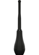 Perfect Fit Ergoflo Director 8in Silicone Flex Tip Anal Douche - Black