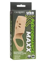 Performance Maxx Rechargeable Silicone Open-Ended Sleeve - Vanilla