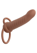 Performance Maxx Rechargeable Silicone Ribbed Dual Penetrator Extender