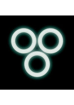 Performance Vs2 Pure Premium Silicone Cock Rings - Glow In The Dark/White - Small