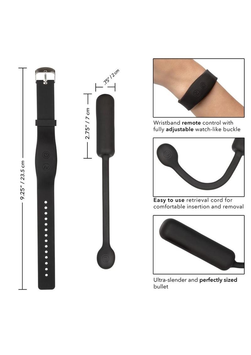 Petite Bullet Vibrator with Wristband Remote Control