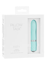 Pillow Talk Flirty Rechargeable Silicone Bullet - Teal