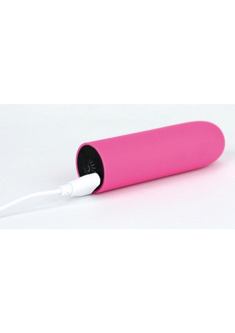 Pink Pussycat Vibrating Silicone Bullet - Pink