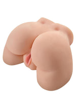 Pipedream Extreme Toyz Phat Ass White Girl Vibrating Masturbator - Pussy and Butt - Flesh/Vanilla