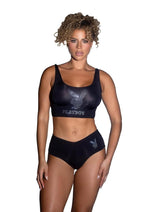 Playboy Bling Bunny Set 2pc S/M Blk