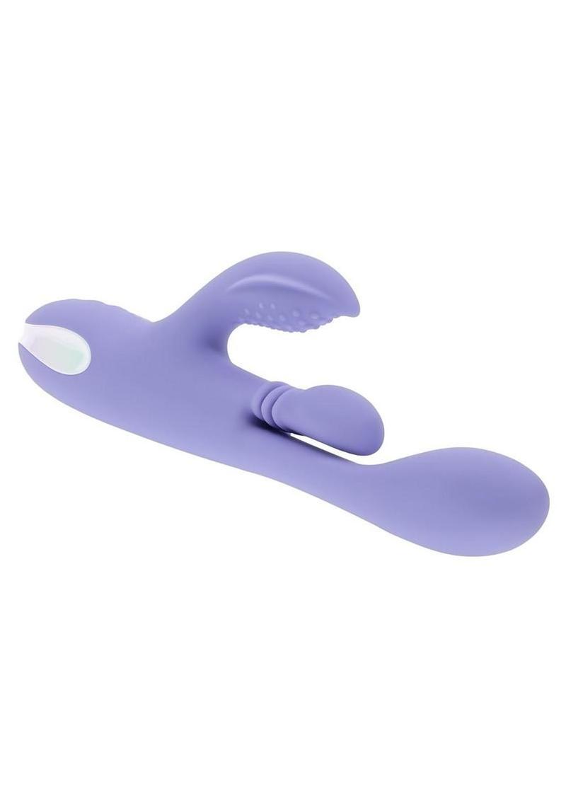 Playboy Nubbin Rubbin Rechargeable Silicone Triple Motor Vibrator with Clitoral Stimulator