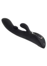 Playboy That's The Spot Rechargeable Silicone Dual Stimulating Vibrator - Black