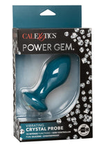 Power Gem Vibrating Crystal Probe Silicone Rechargeable Butt Plug