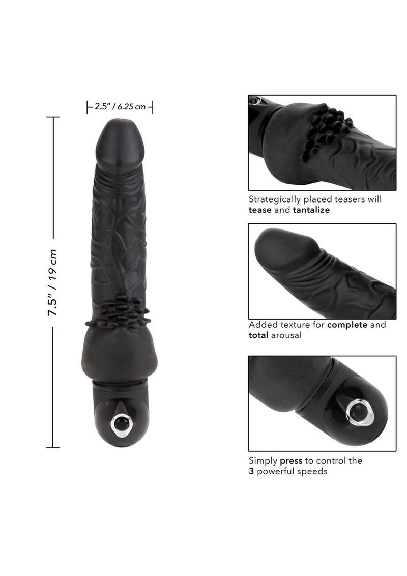 Power Stud Cliterrific Vibrator Waterproof - Black - 6.75in