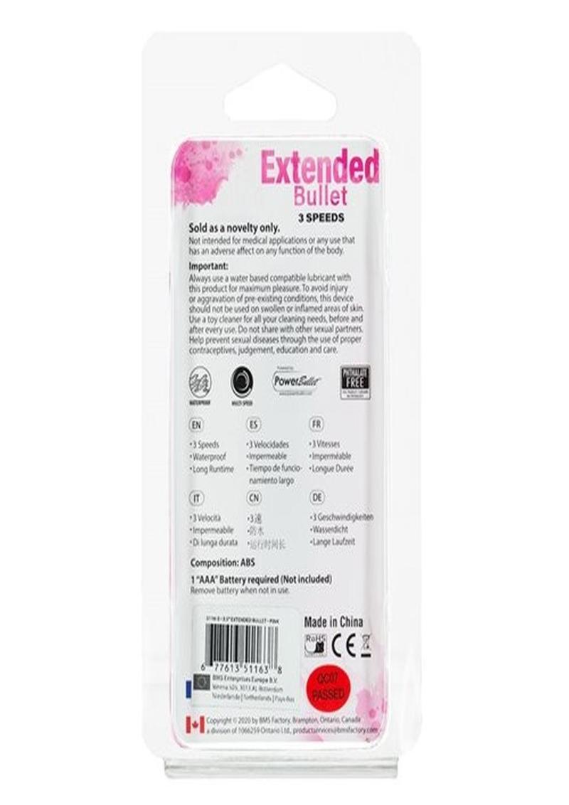 Powerbullet Extended Breeze Vibrating Bullet - Pink