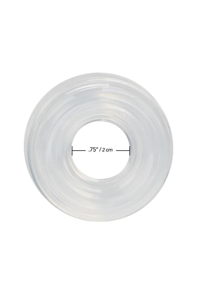Premium Silicone Cock Ring - Clear - Medium