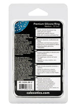 Premium Silicone Cock Ring - Clear - Medium