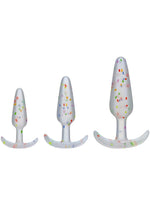 Pride Anal Trainer Kit - Clear/Multicolor - Large/Small