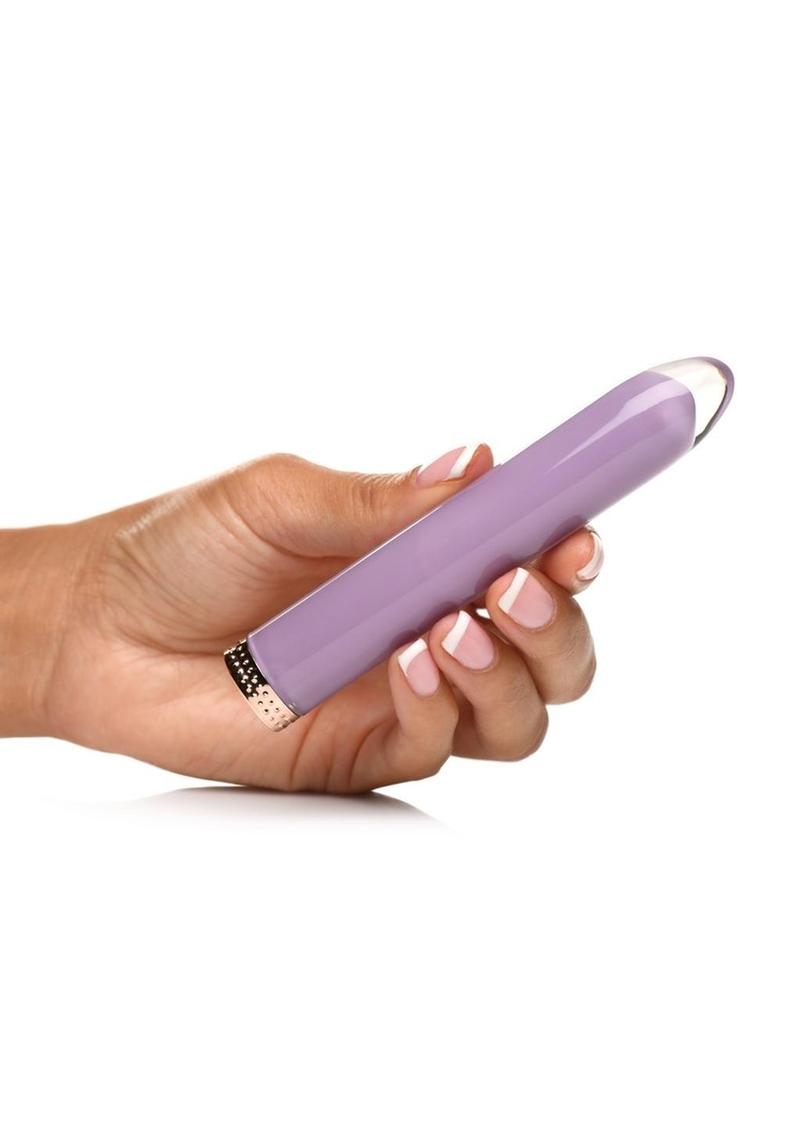 Prisms 10x Mini Vibe Rechargeable Glass Bullet - Lilac