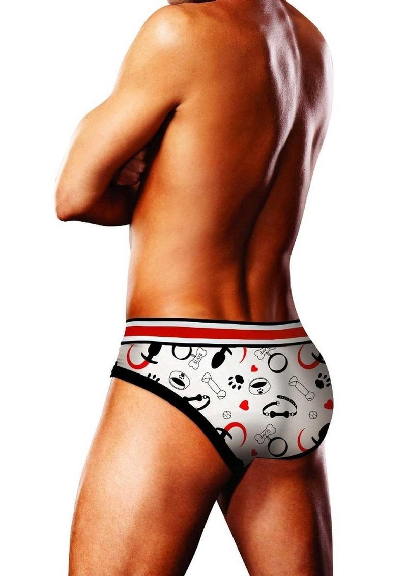 Prowler Puppie Print Brief - Black/White - Medium