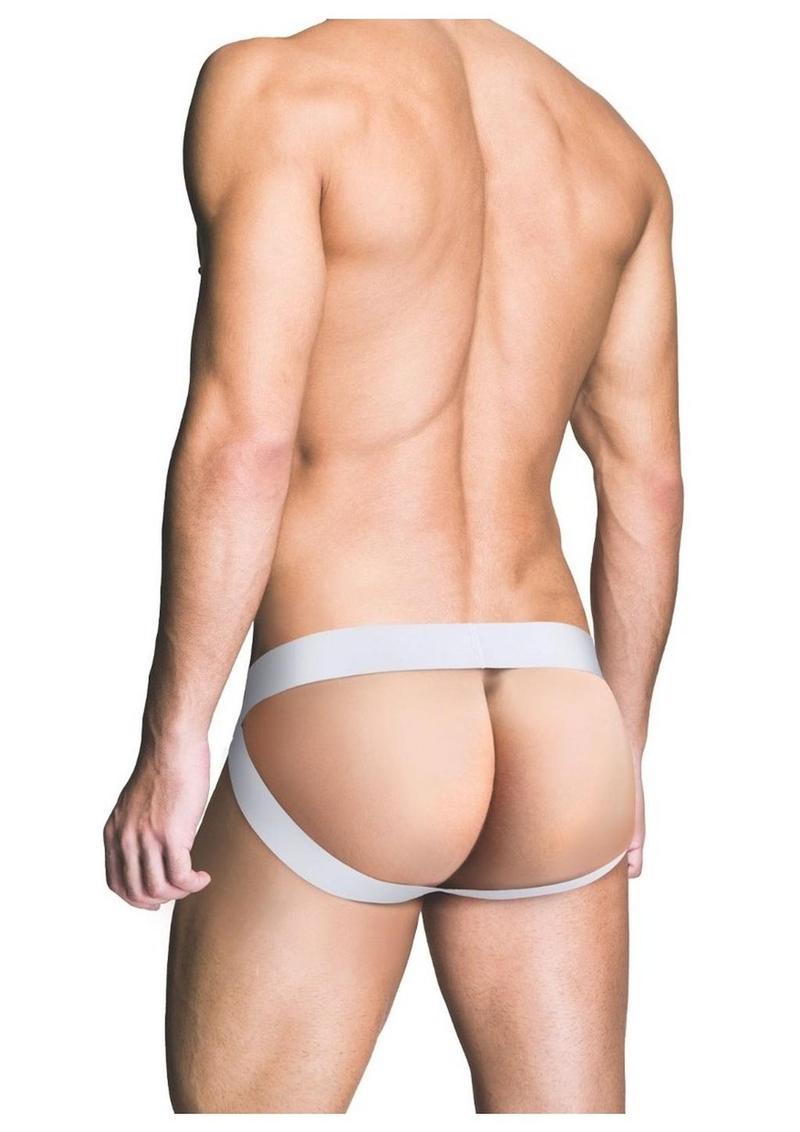 Prowler Red Ass-Less Jock - Black/White - Large