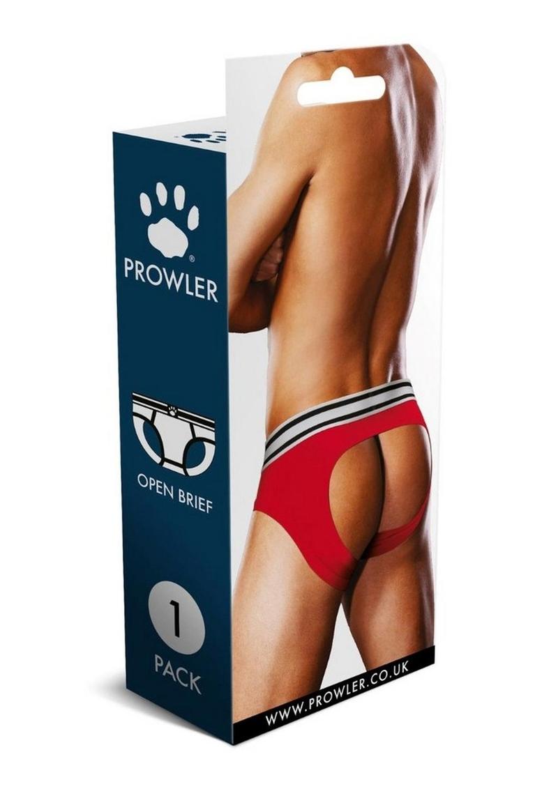 Prowler Red/White Open Brief - Red/White - Large