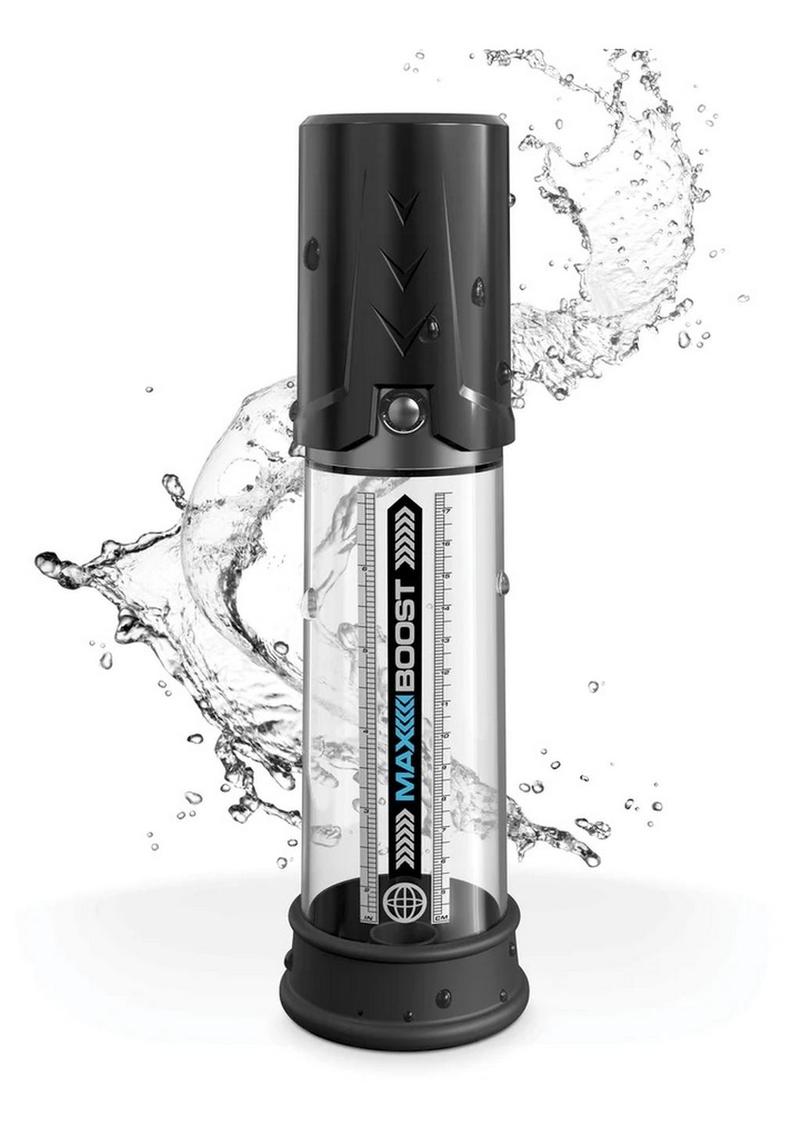 Pump Worx Max Boost Penis Pump - Black/Clear