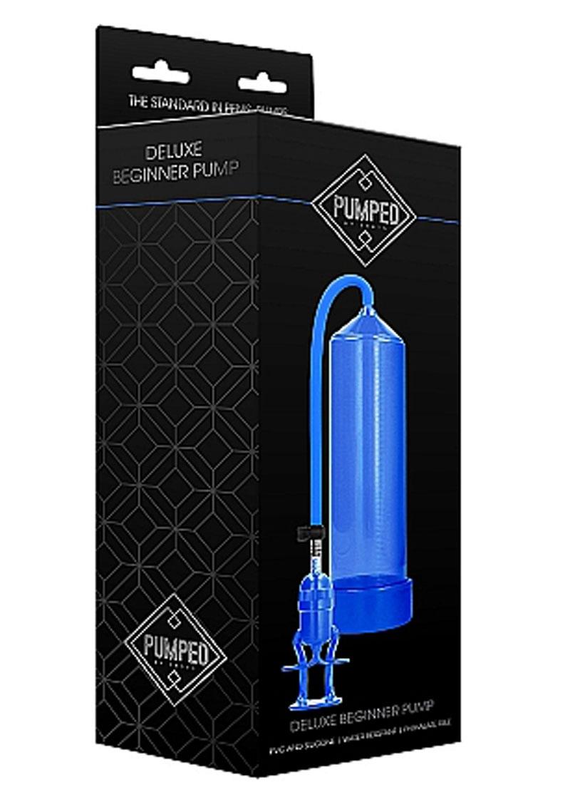 Pumped By Shots Deluxe Beginner Penis Pump - Blue