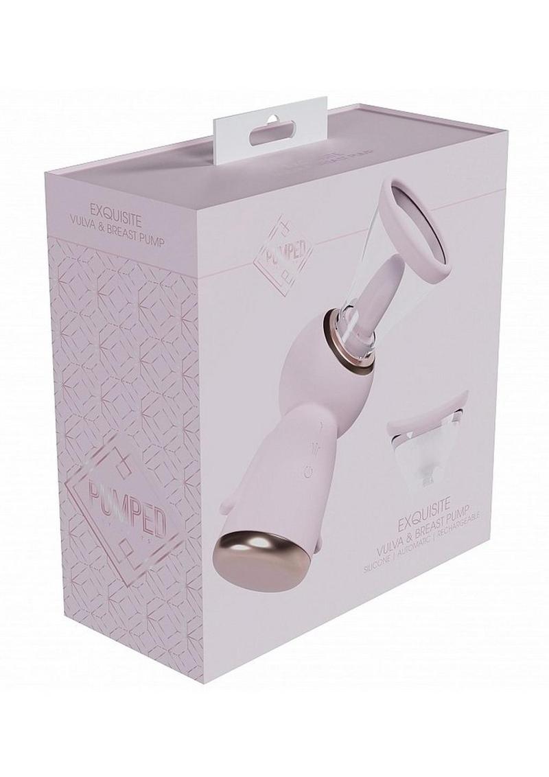 Pumped Exquisite Automatic 13 Speed Silicone Rechargeable Vulva and Breast Pump