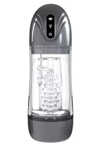 Pumped Sonicpull 10 Function Multimedia Enhanced Masturbator - Grey/Gun Metal