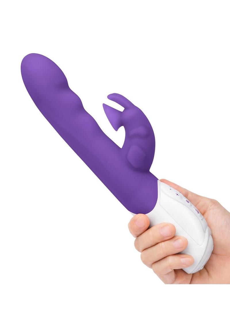 Rabbit Essentials Silicone Rechargeable Clitoral Suction Rabbit - Purple