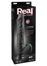 Real Feel Deluxe No. 12 Wallbanger Vibrating Dildo with Balls Waterproof
