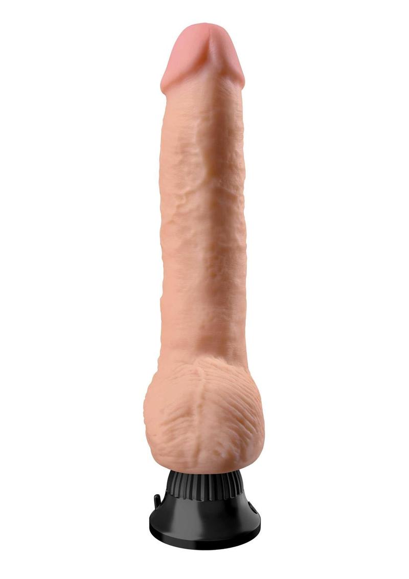 Real Feel Deluxe No. 9 Wallbanger Vibrating Dildo with Balls