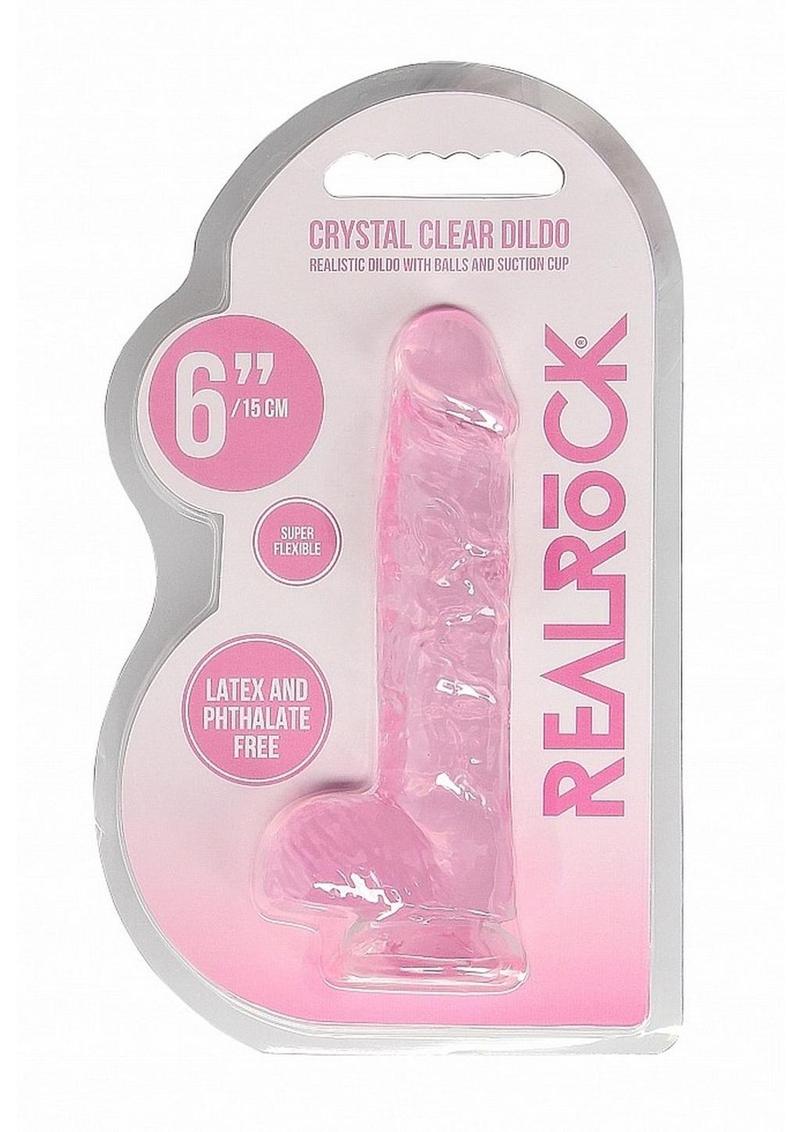 Realrock Crystal Clear Dildo with Balls