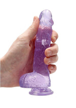 Realrock Crystal Clear Dildo with Balls