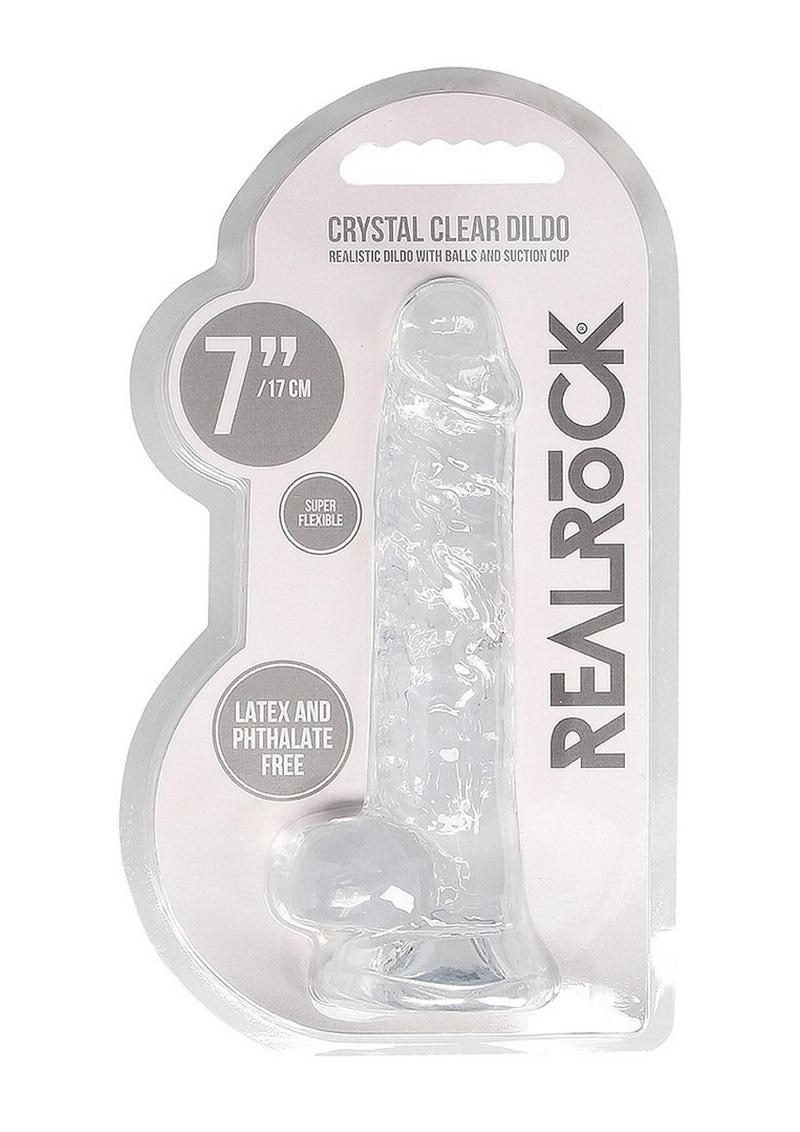 Realrock Crystal Clear Dildo with Balls