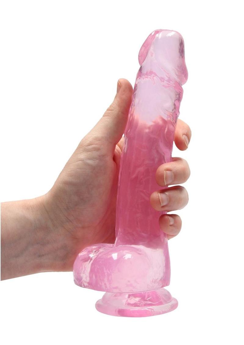 Realrock Crystal Clear Dildo with Balls