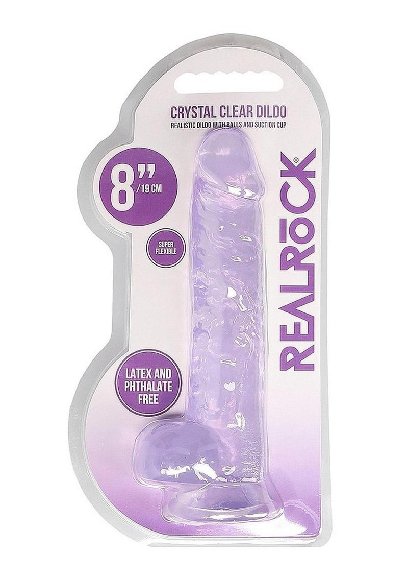 Realrock Crystal Clear Dildo with Balls