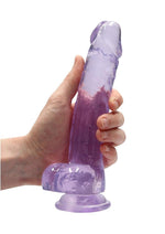 Realrock Crystal Clear Dildo with Balls