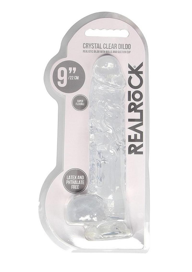 Realrock Crystal Clear Dildo with Balls