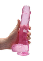 Realrock Crystal Clear Dildo with Balls