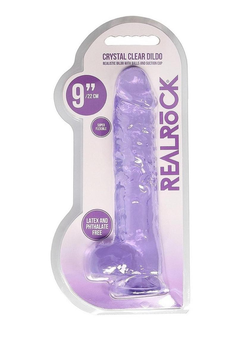 Realrock Crystal Clear Dildo with Balls