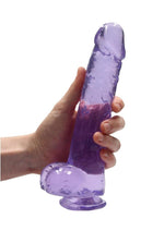 Realrock Crystal Clear Dildo with Balls