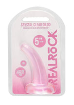 Realrock Crystal Clear Non Realistic Dildo with Suction Cup