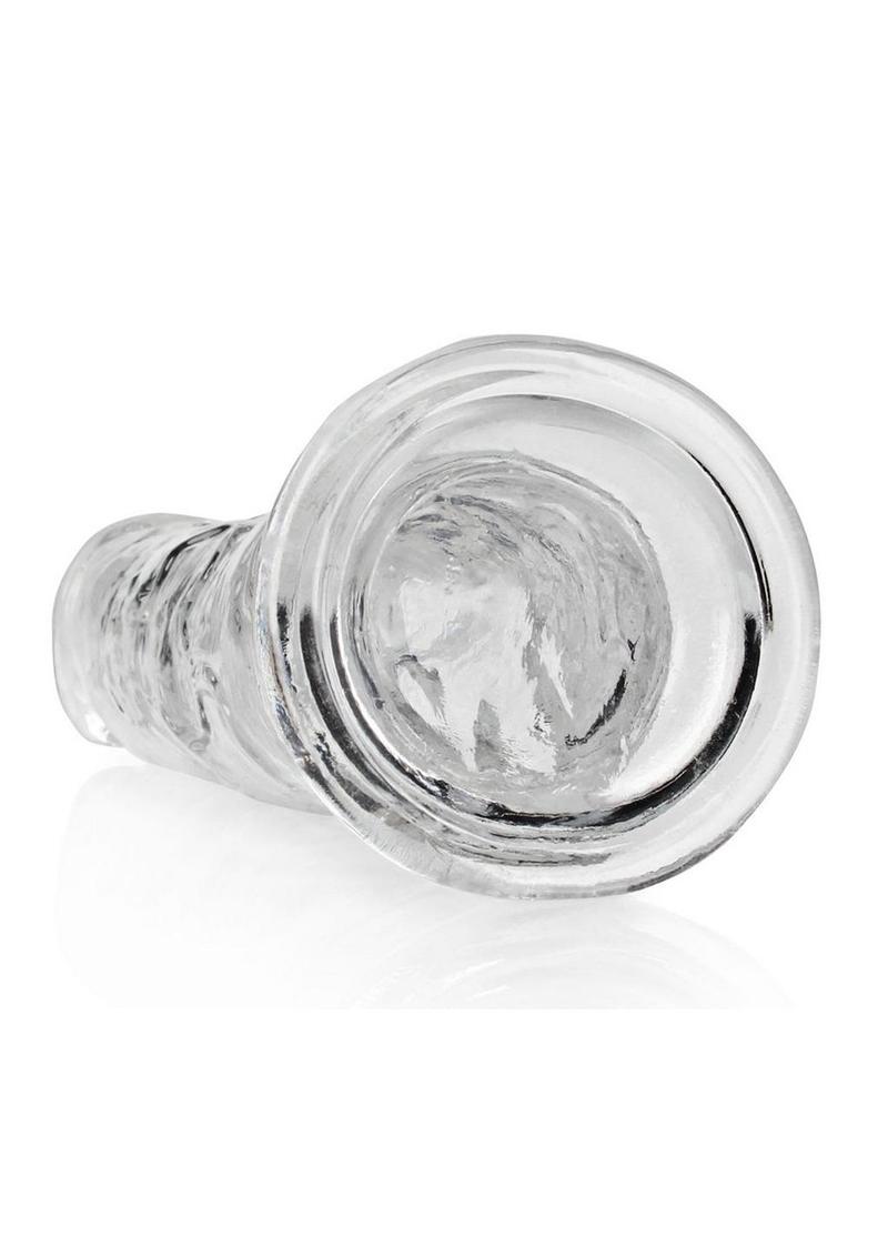 Realrock Crystal Clear Straight No Balls Dildo - Clear - 10in