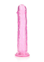 Realrock Crystal Clear Straight No Balls Dildo