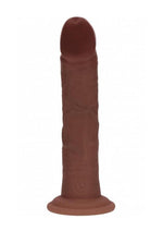 Realrock Dual Layered Silicone Curved Realistic Dildo with Suction Cup