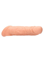 Realrock Skin Penis Extender with Rings - Vanilla - 8in