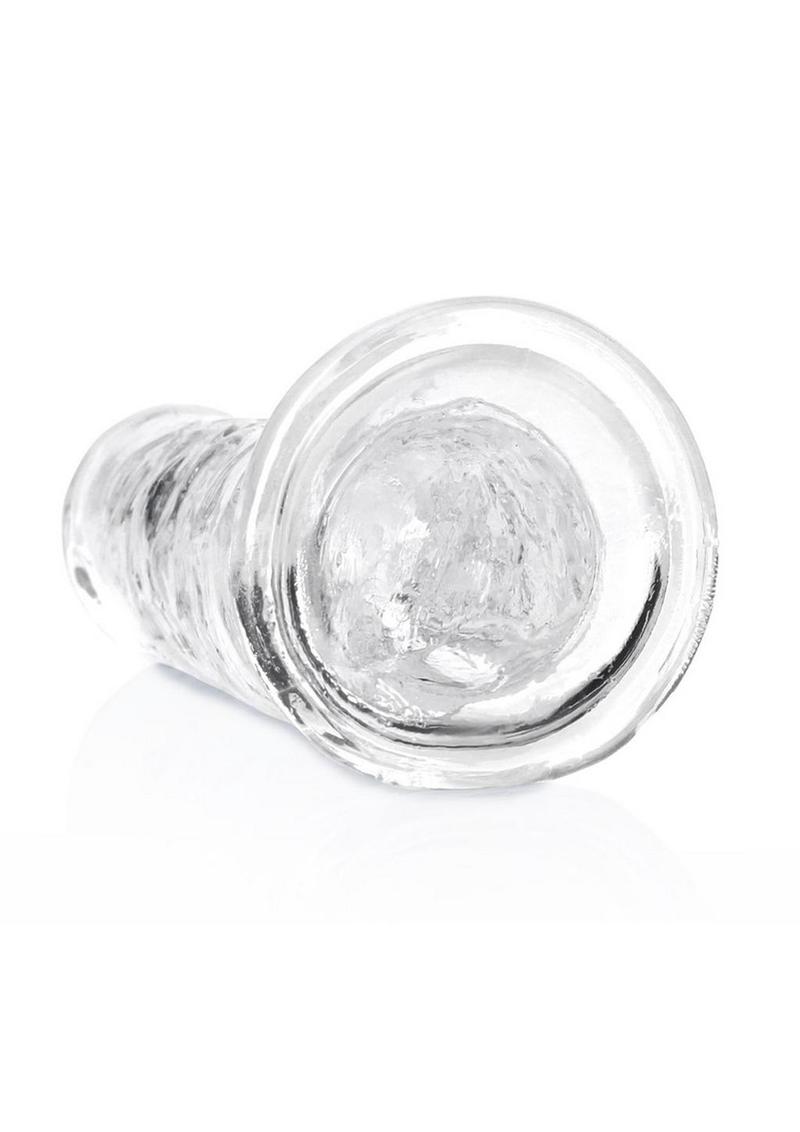 Realrock Skin Realistic Straight Dildo Without Balls - Clear - 7in