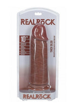 Realrock Ultra Realistic Skin Extra Thick No Balls - Caramel - 10in