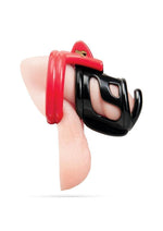 Red Zone Cock Shackle Chastity Cage